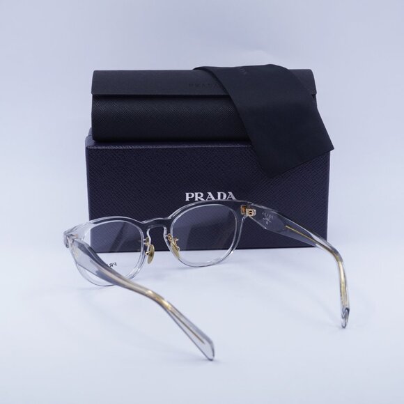 Prada PRB06VD 12R1O1 Cat Eye Eyeglasses 50mm - Transparent Grey - Picture 9 of 10